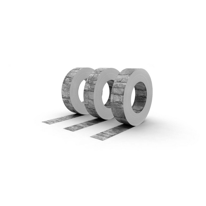 Штрипс с полимерным покрытием ECOSTEEL, толщина 0,50 мм, цвет белый камень