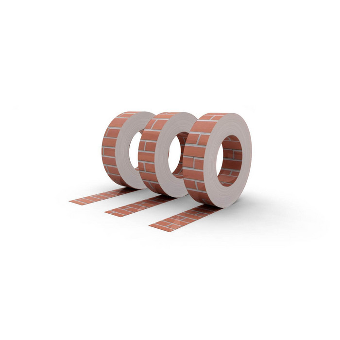 Штрипс с полимерным покрытием ECOSTEEL, толщина 0,50 мм, цвет кирпич