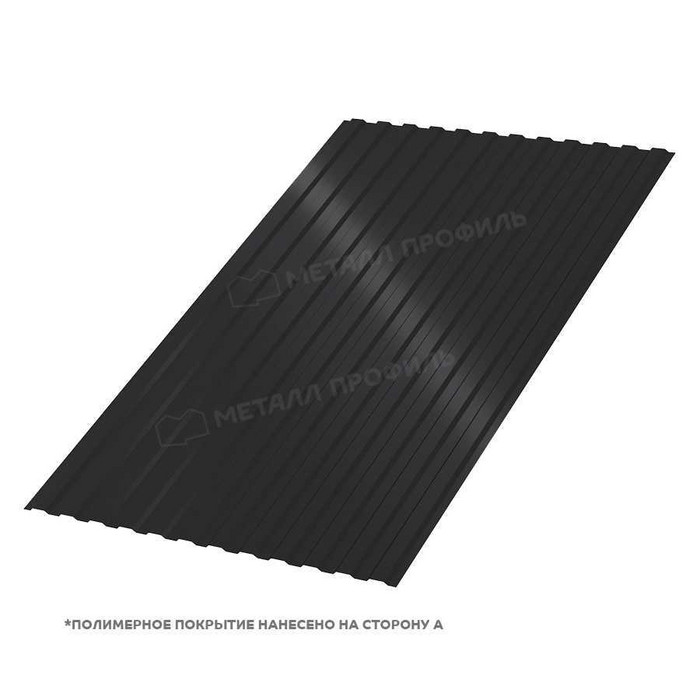 Профлист Металл Профиль МП-10 0,5 PURMAN® RAL 9005 Черный темный