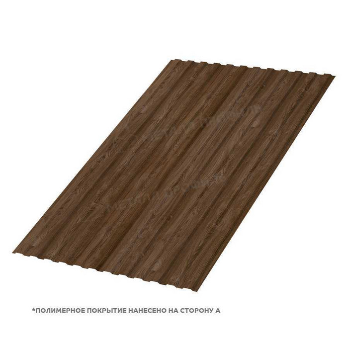 Профлист Металл Профиль МП-10 0,5 ECOSTEEL® матовый Мореный Дуб, Двустороннее покрытие