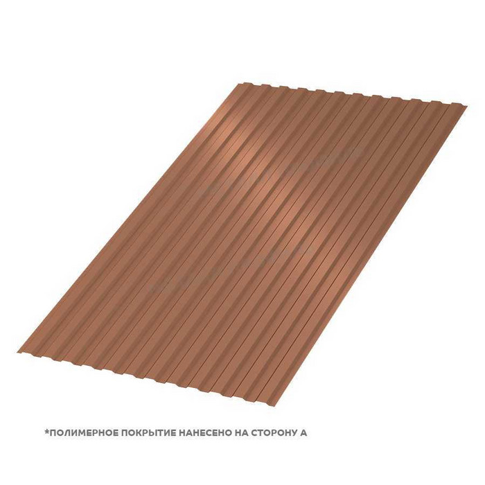 Профлист Металл Профиль МП-10 0,5 PURMAN® Argillite/Медный металлик