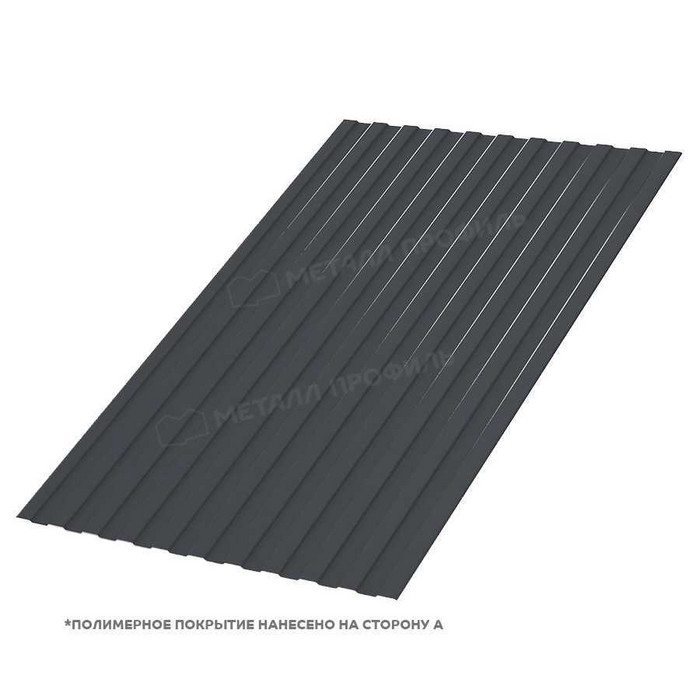 Профлист Металл Профиль С-8 0,5 PURMAN® RAL 7024 Серый графит