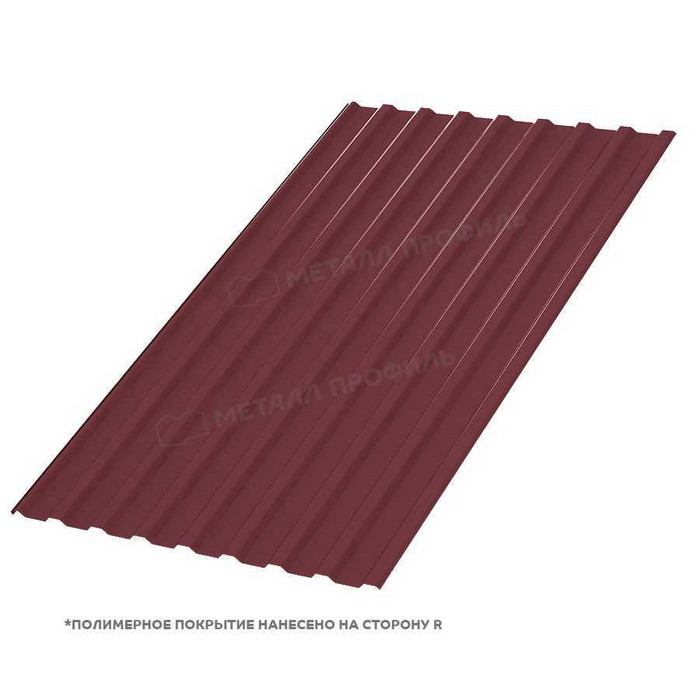 Профлист Металл Профиль МП-20 0,45 Полиэстер RAL 3005/3005 Красное вино