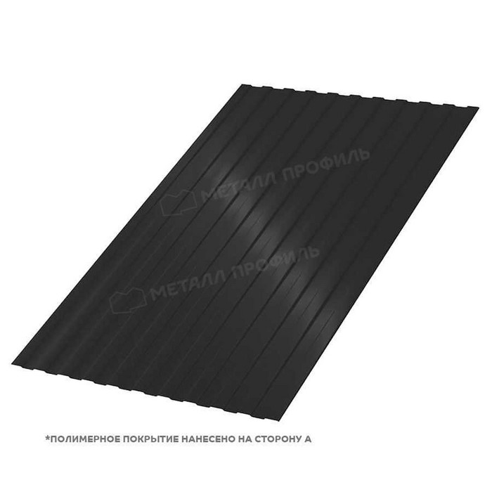 Профлист Металл Профиль С-8 0,5 PURMAN® RAL 9005 Черный темный