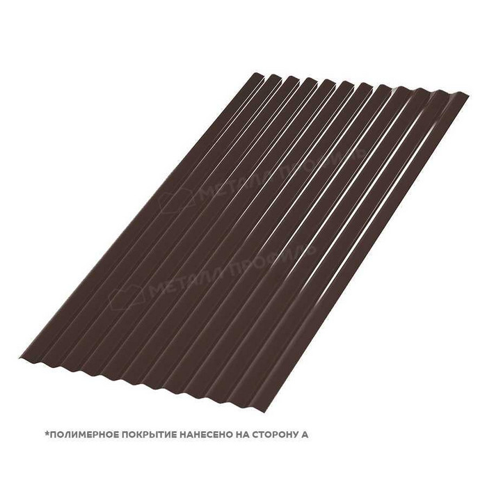 Профлист Металл Профиль МП-18 0,5 PURMAN® RR 32 Темно-коричневый