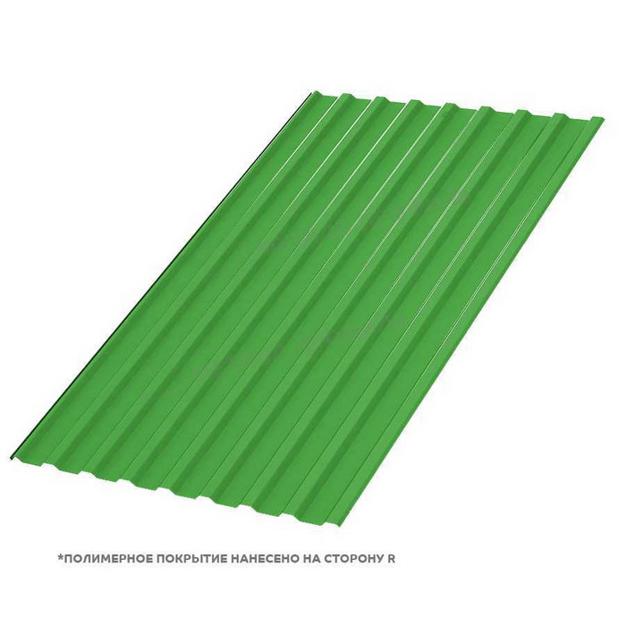 Профлист Металл Профиль МП-20 0,5 NormanMP RAL 6018 Жёлто-зелёный