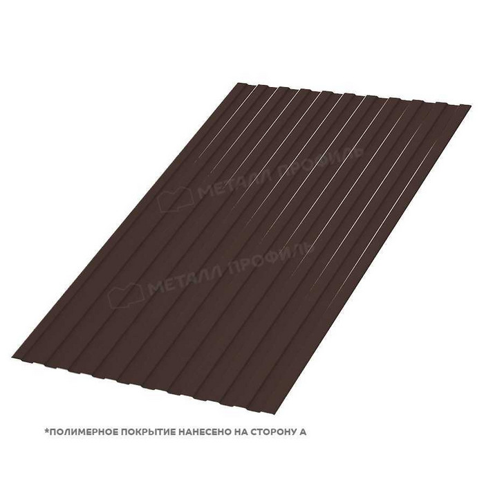 Профлист Металл Профиль С-8 0,5 PURETAN® RR 32 Темно-коричневый
