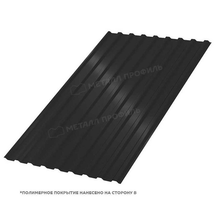 Профлист Металл Профиль МП-20 0,5 PURMAN® RAL 9005 Черный темный