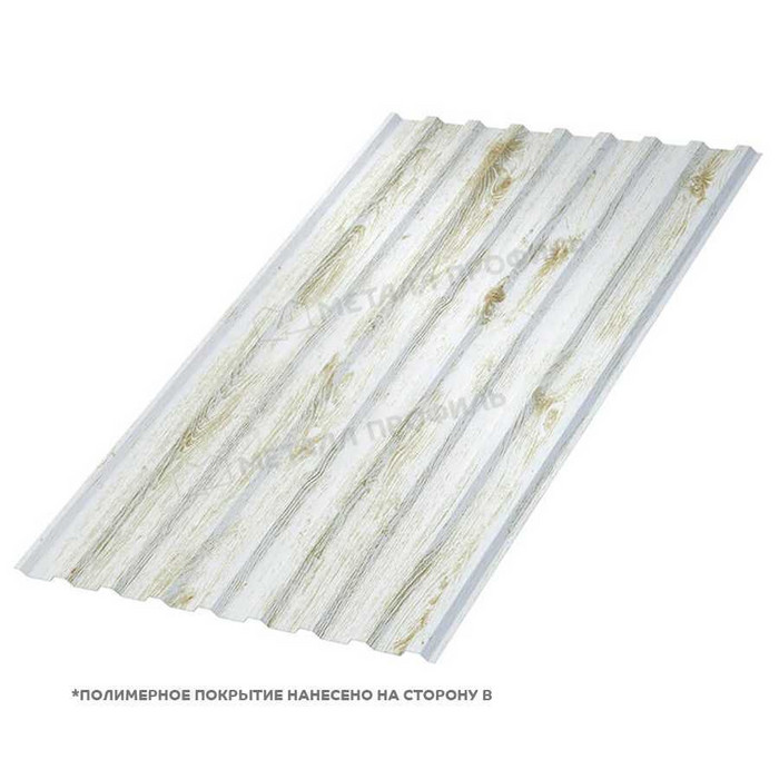 Профлист Металл Профиль МП-20 0,5 ECOSTEEL® матовый Беленый Дуб