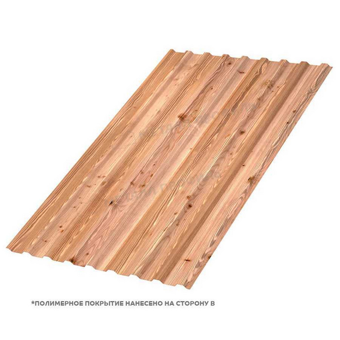 Профлист Металл Профиль МП-20 0,5 ECOSTEEL® текстурированный Кедр
