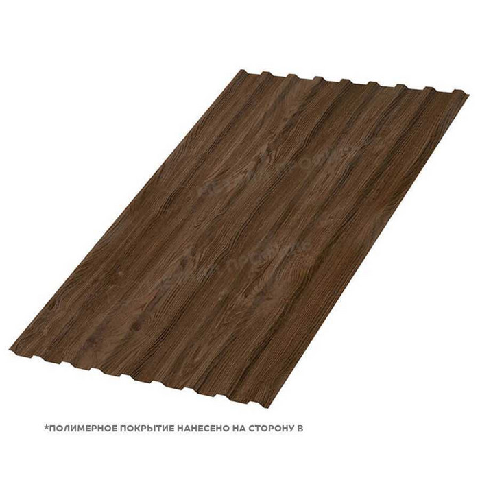 Профлист Металл Профиль МП-20 0,5 ECOSTEEL® матовый Мореный Дуб