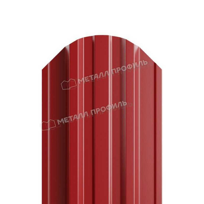 Штакетник Металл Профиль TRAPEZE-O 0,5 NormanMP RAL3011 Коричнево-красный