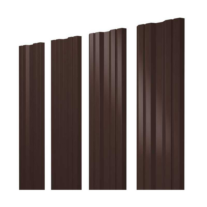 Штакетник Twin Grand Line 0,45 Drap TwinColor RAL8017 Шоколад
