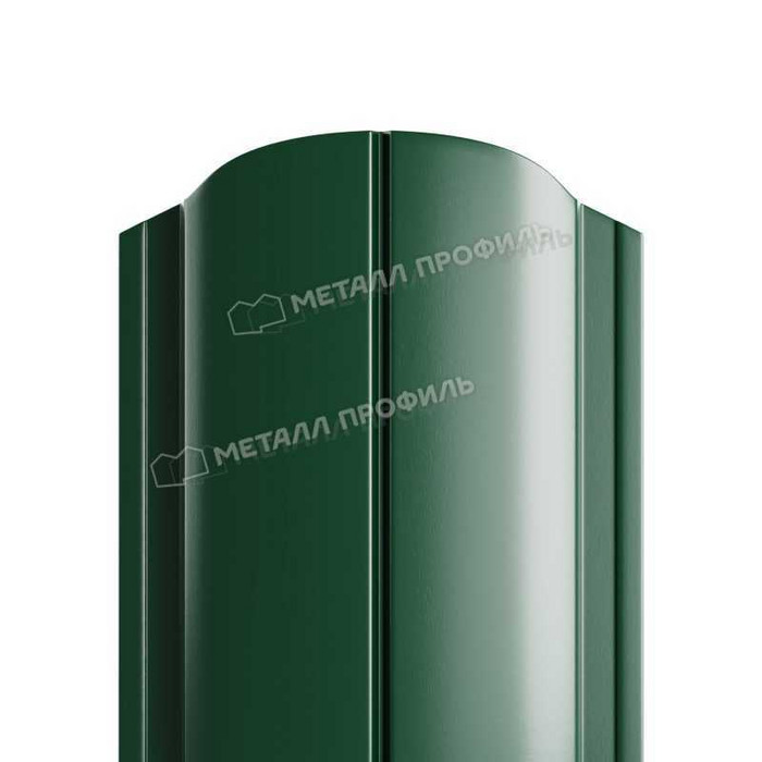 Штакетник Металл Профиль ELLIPSE-O 0,5 NormanMP RAL6005 Зеленый мох