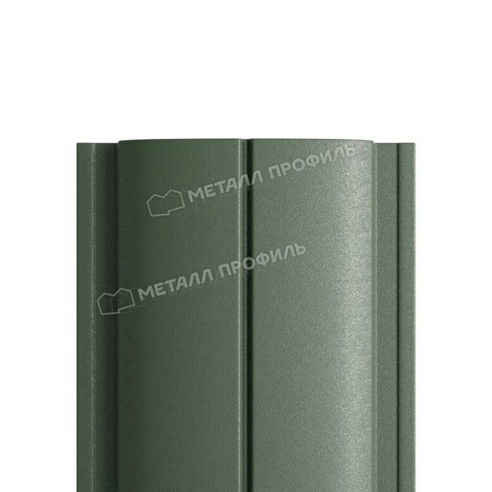 Штакетник Металл Профиль ELLIPSE-T 0,45 VikingMP® RAL6007 Бутылочно-зеленый