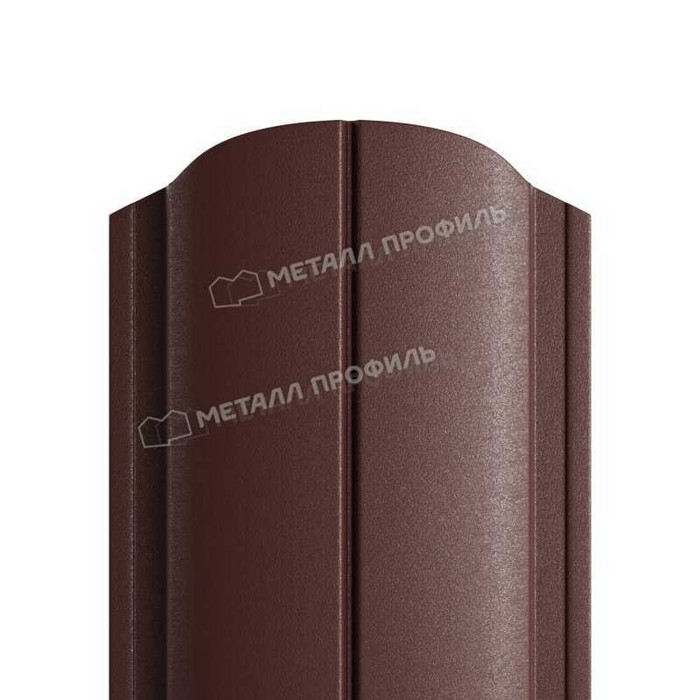Штакетник Металл Профиль ELLIPSE-O 0,45 VikingMP® RAL8017 Коричневый шоколад