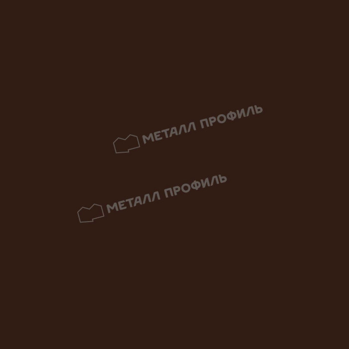 Штакетник Металл Профиль LАNE-T 0,4 Полиэстер матовый двусторонний RAL8017 Коричневый шоколад двухсторонний