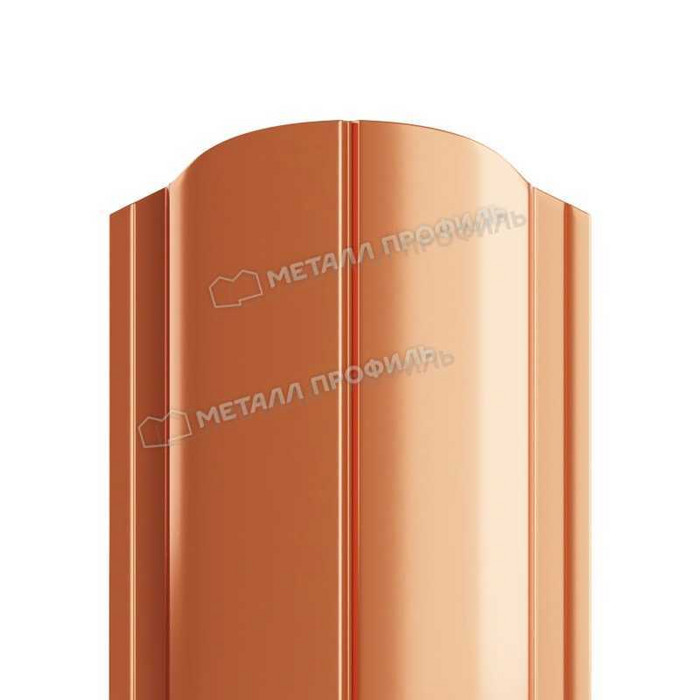 Штакетник для забора Металл Профиль ELLIPSE-O 0,5 AGNETA® Copper/Copper Медный/Медный